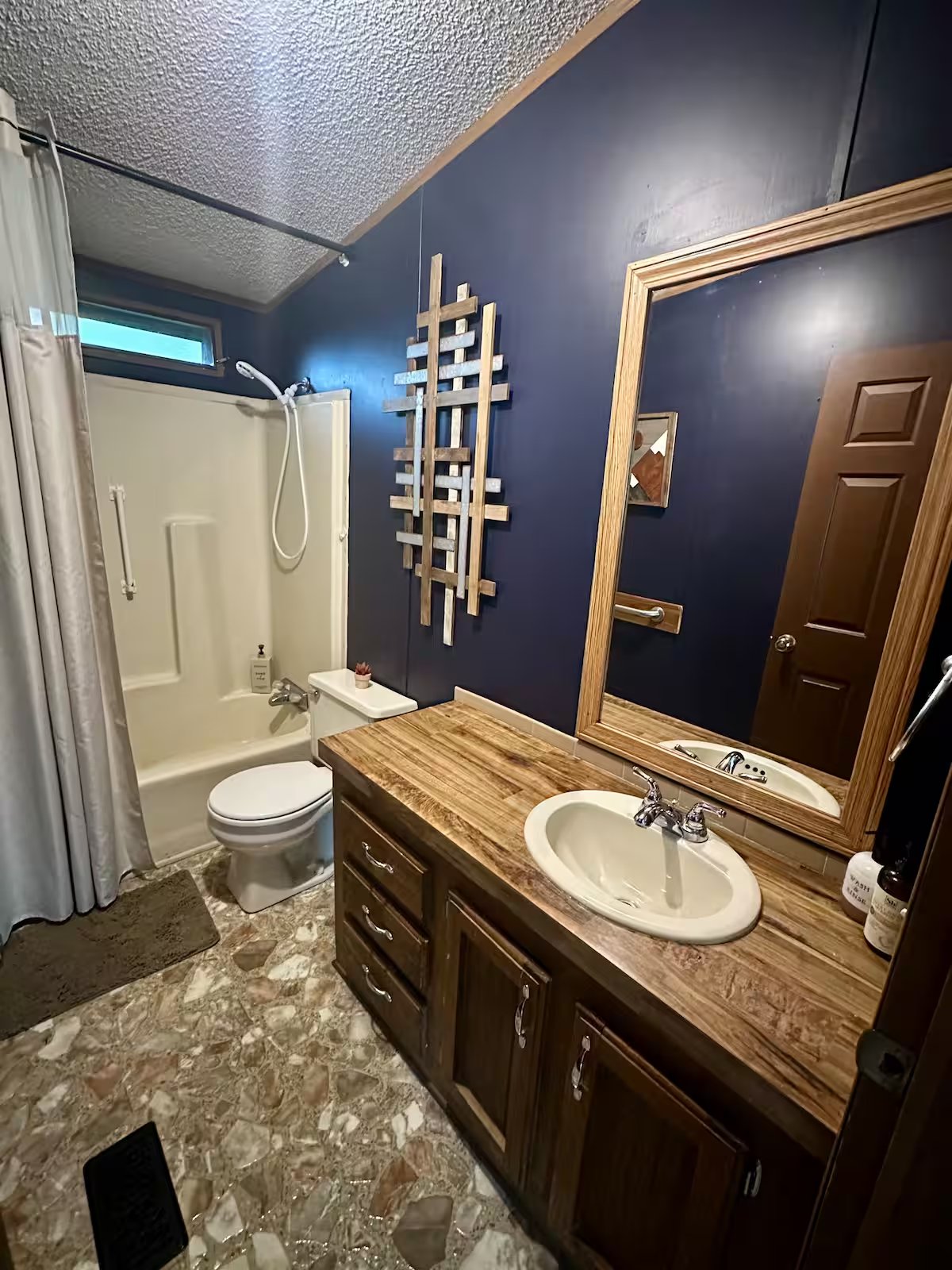 Second bathroom with single-sink vanity
